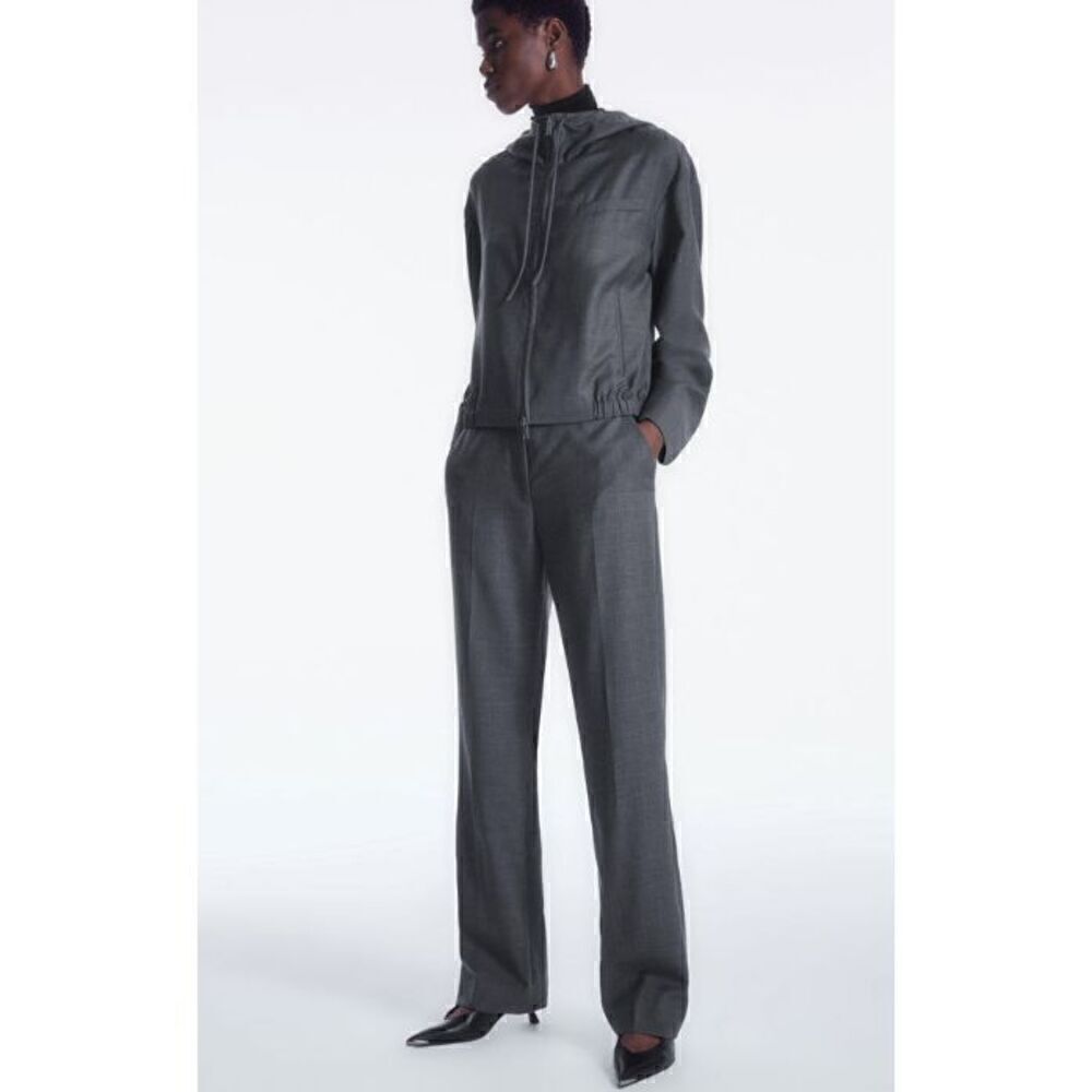 New Women's  COS Slim Tailored Wool Pants Gray Size 6